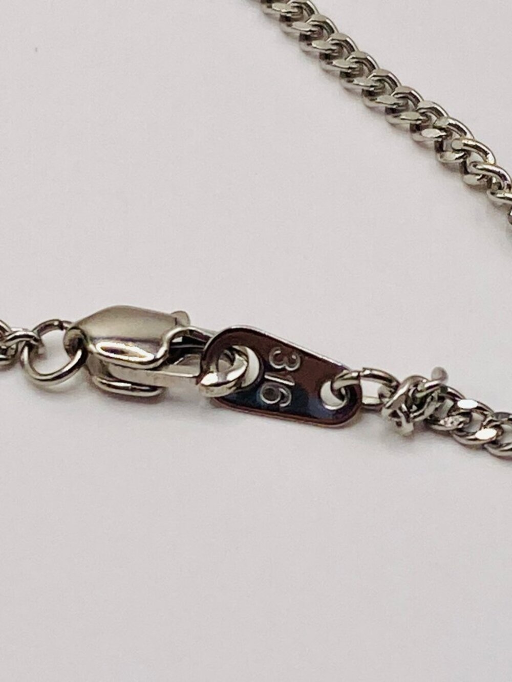 Blue Cameo Miraculous Medal Necklace Sterling Silver Frame on Stainless Steel Ch - Picture 7 of 7